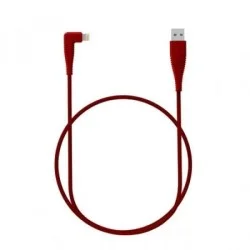 RAVPower Nylon Braided 90deg USB Cable with Lightning Connector RP-CB013 (1m/3ft) &ndash; Red